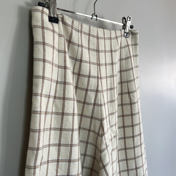 SOLD - Caron Callahan Plaid Wool Trouser Pant - Picture 2 of 5
